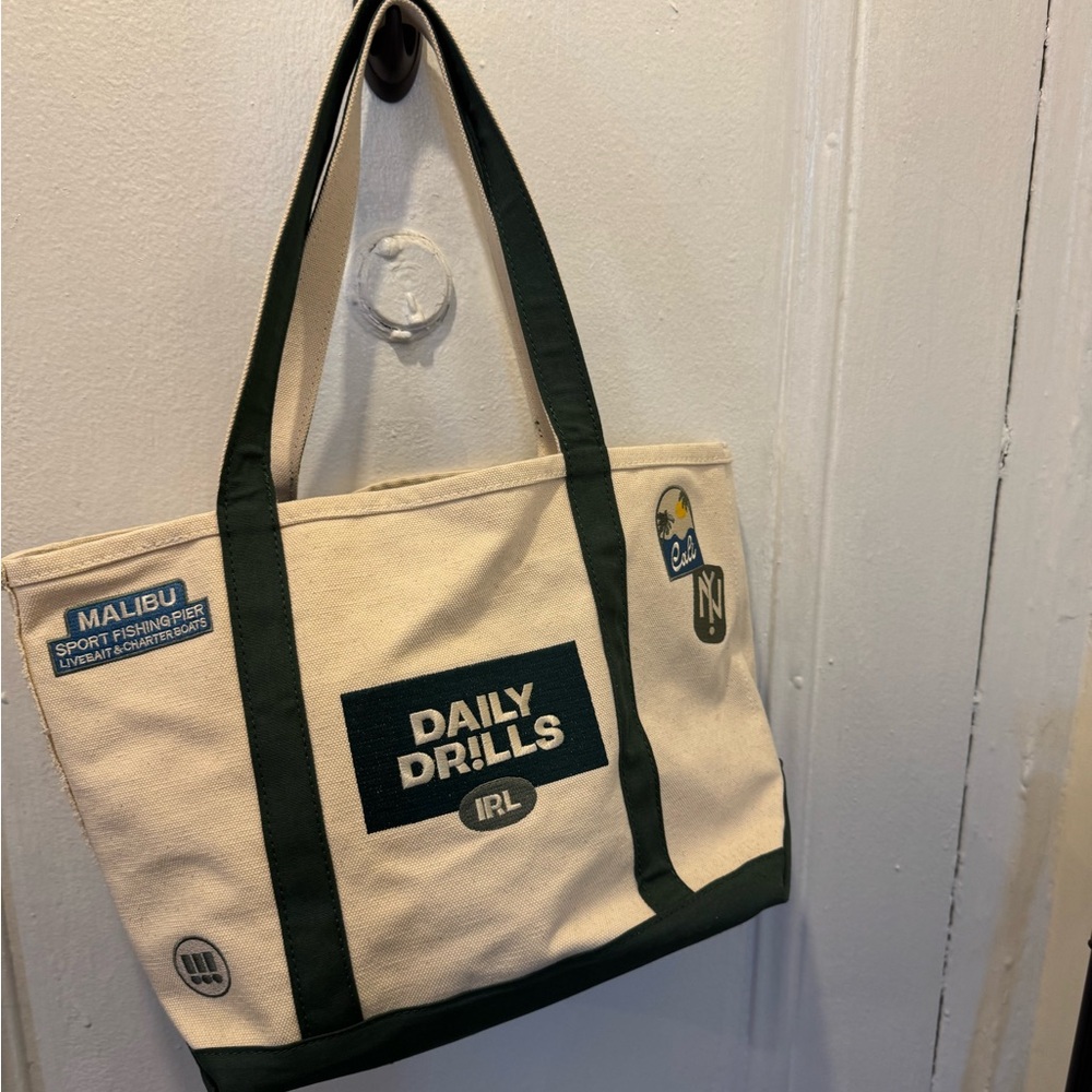 Daily Drills Canvas Patch Boat Tote Bag - LIMITED EDITION from NYC Pop Up
